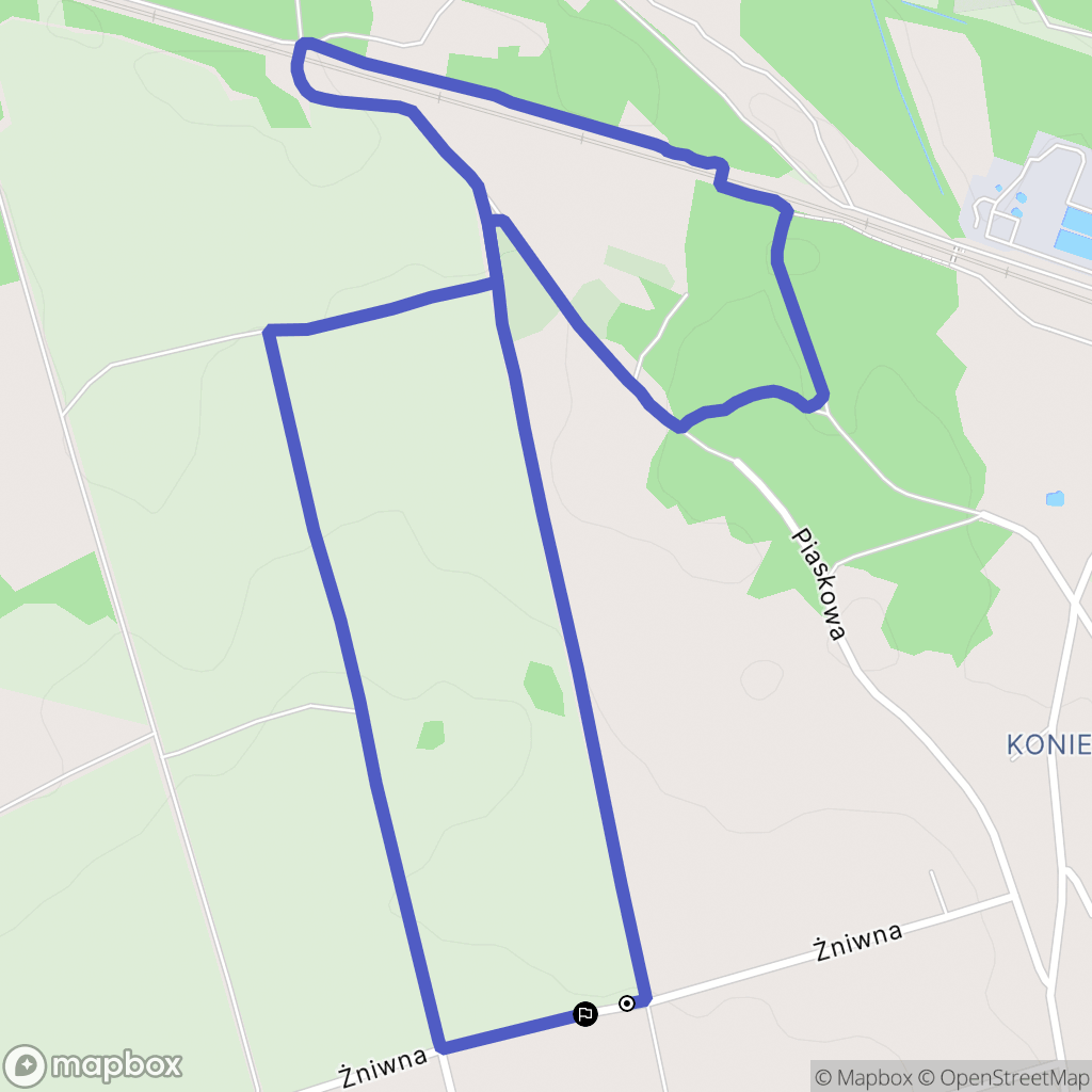 Libiąż: mapa trasy - Poland