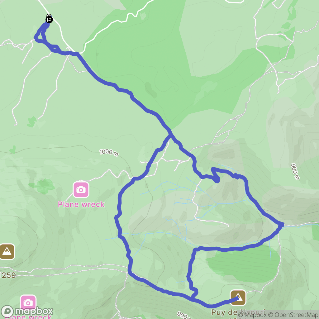Courmes : carte du parcours de randonnée - France