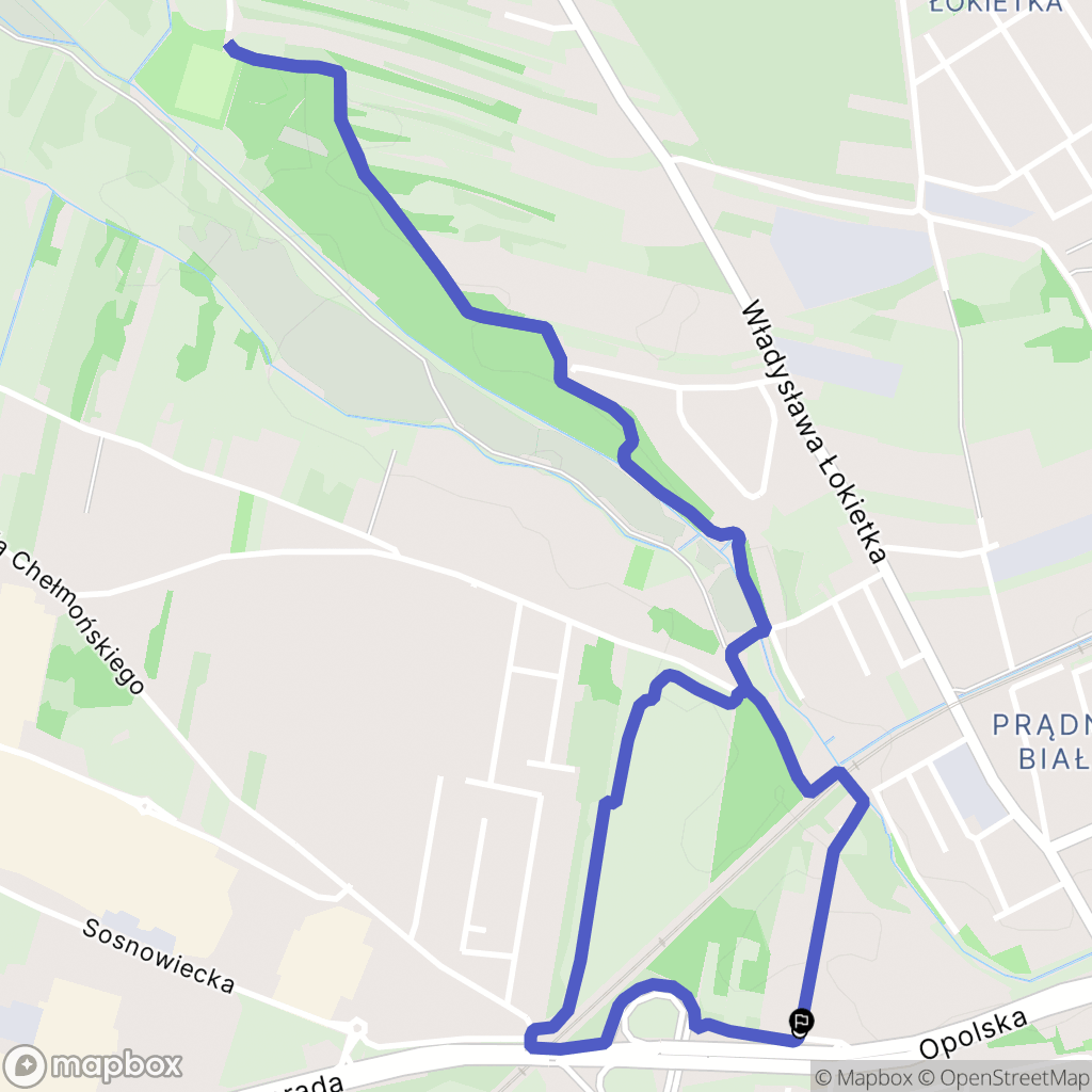 Kraków: mapa trasy - Poland