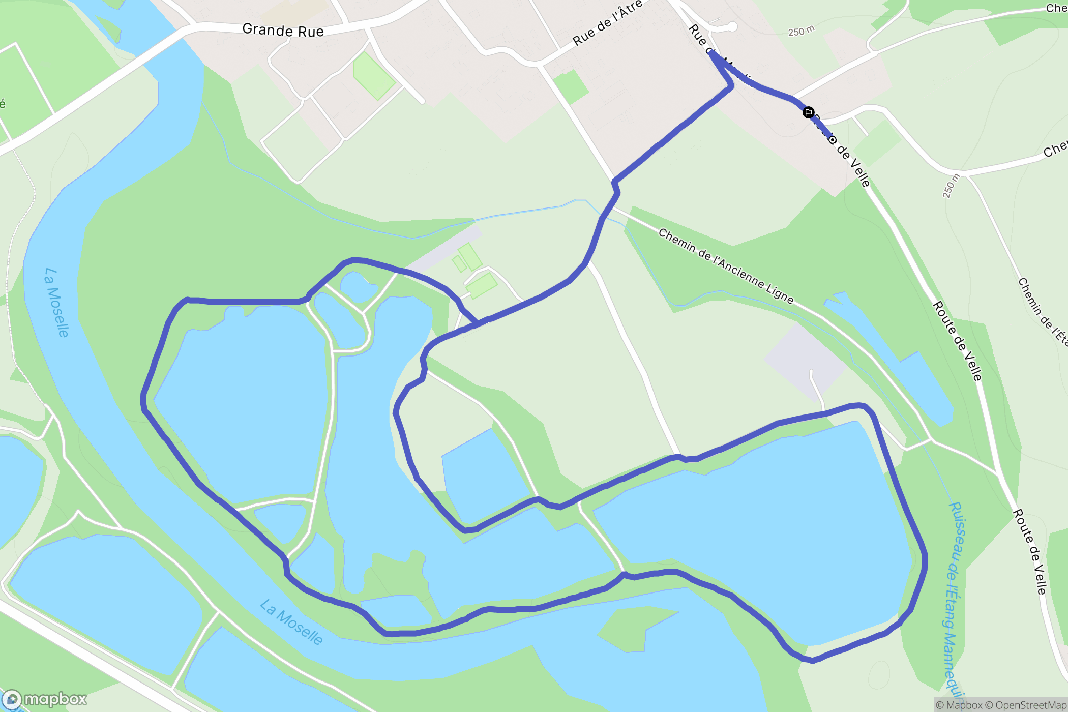 Tonnoy : carte du parcours de randonnée - France