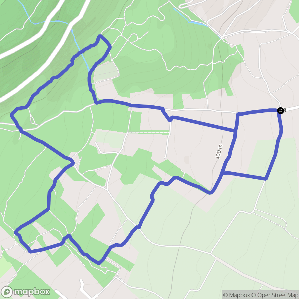 Bernin : carte du parcours de randonnée - France