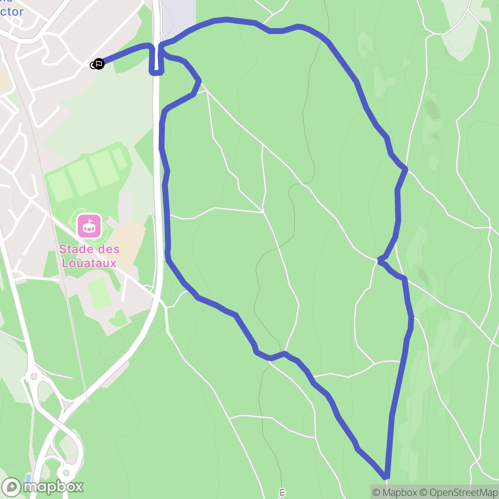Champagnole : carte du parcours de randonnée - France