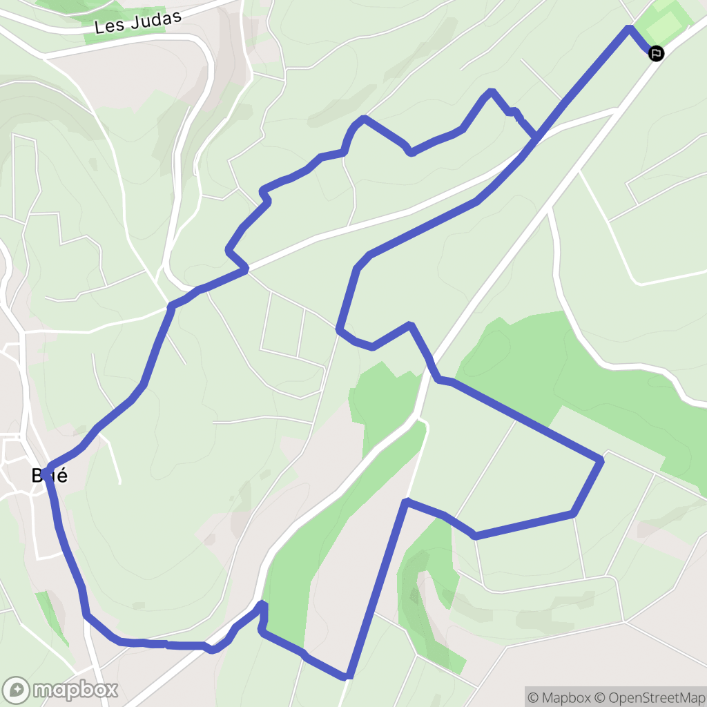 Sancerre : carte du parcours de randonnée - France