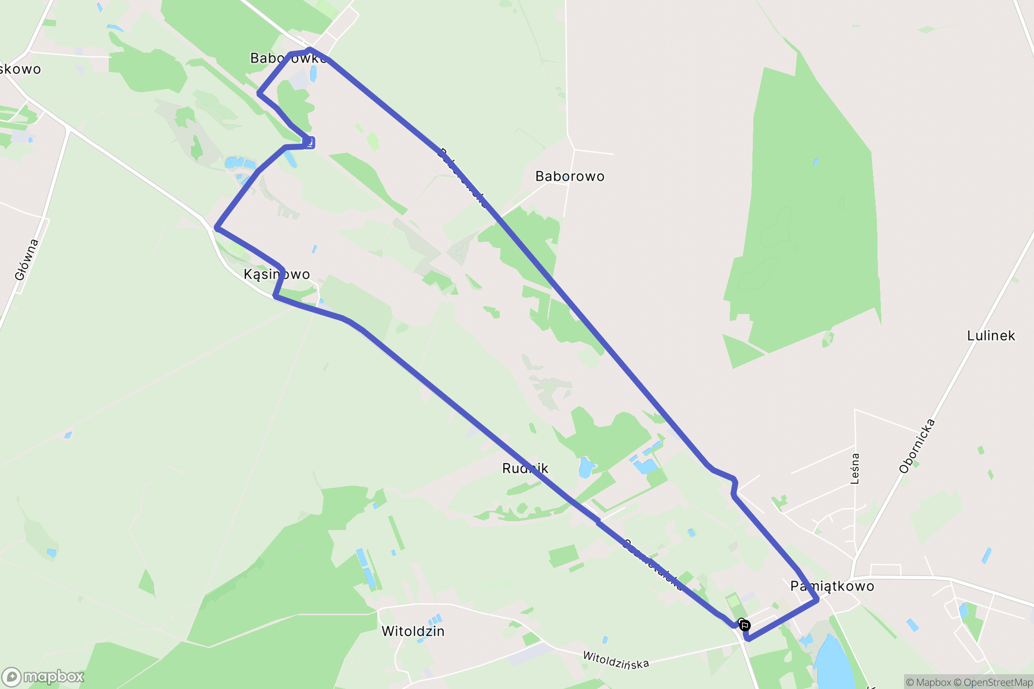 Pamiątkowo: mapa trasy - Poland