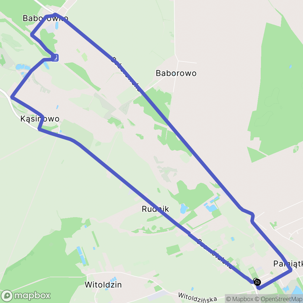 Pamiątkowo: mapa trasy - Poland