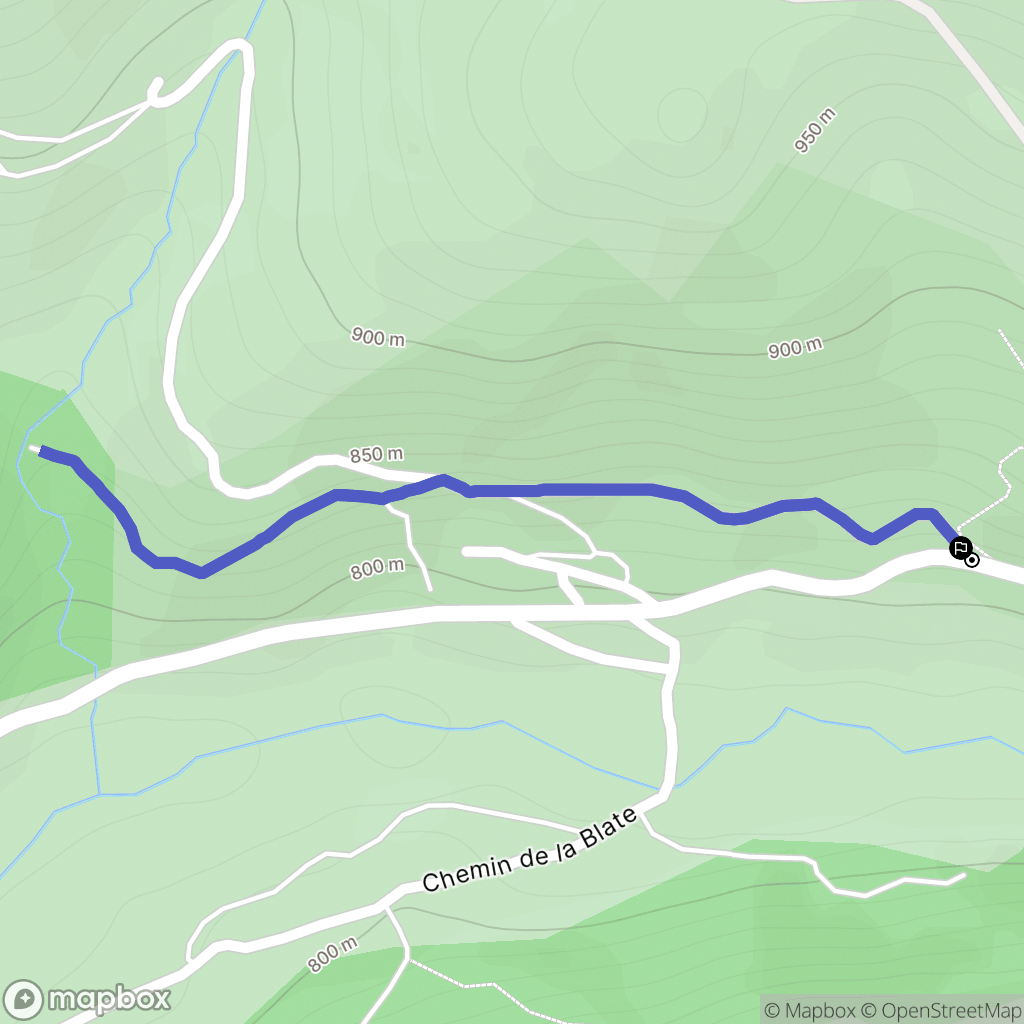 Tournemire : carte du parcours de randonnée - France
