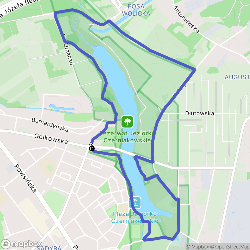 Warszawa: mapa trasy - Poland