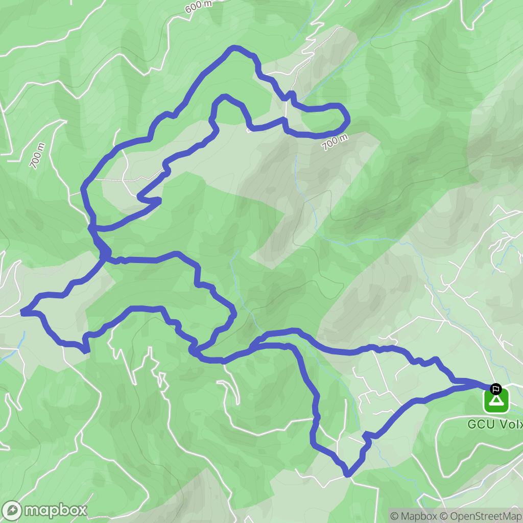 Volx : carte du parcours de randonnée - France