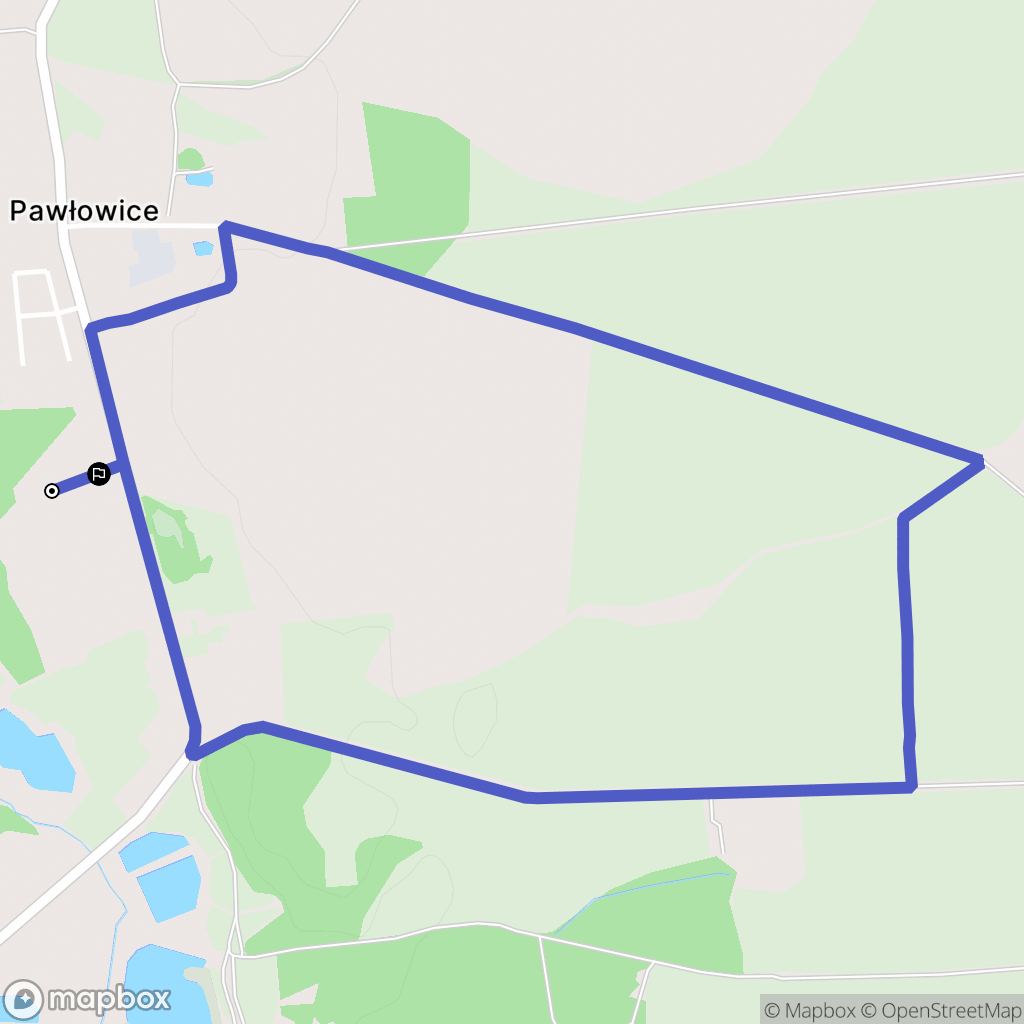 Pawłowice: mapa trasy - Poland
