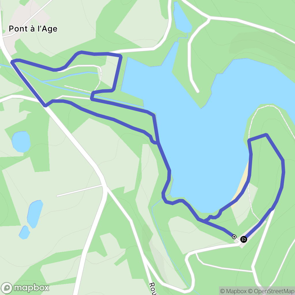 Laurière : carte du parcours de randonnée - France