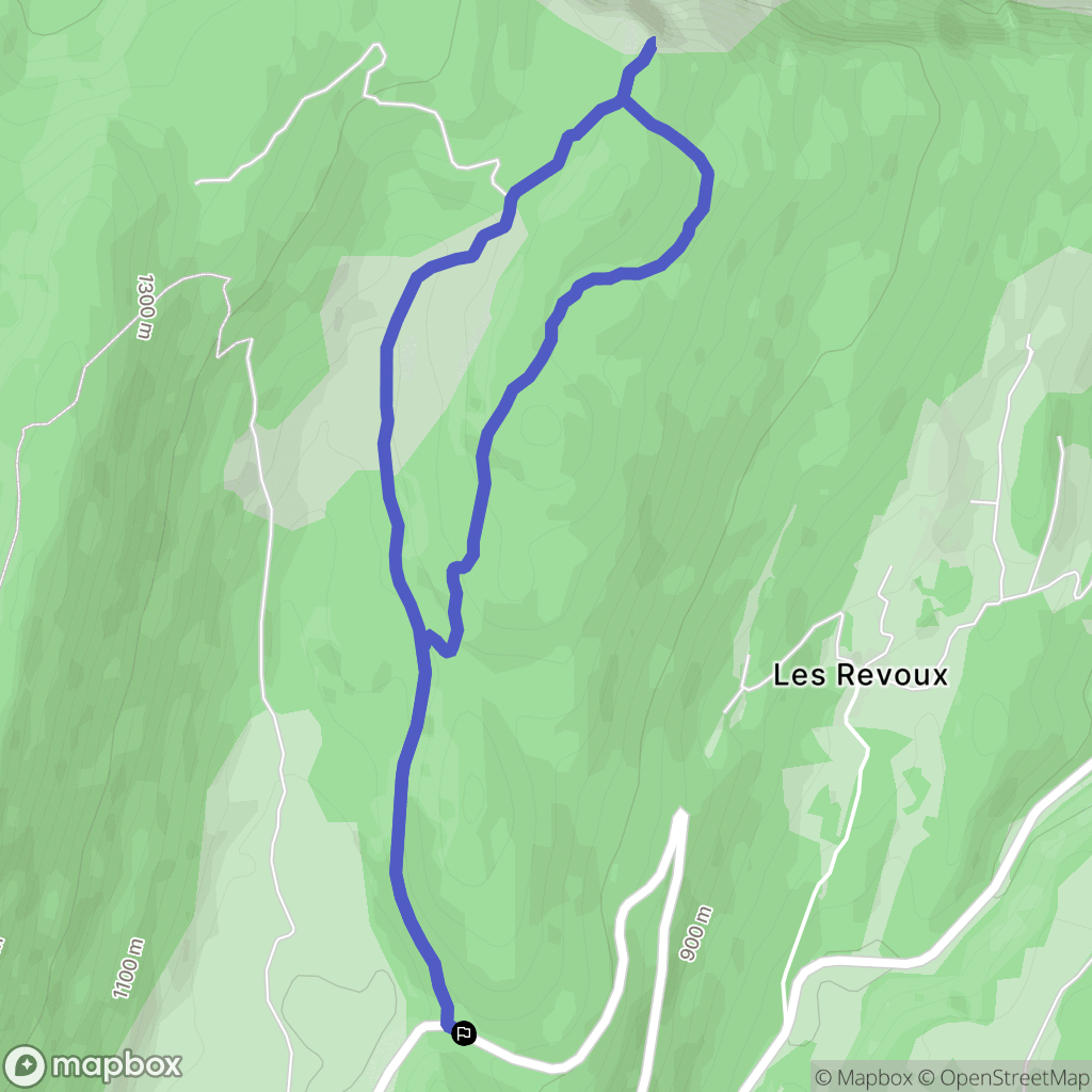 La Chapelle-en-Vercors : carte du parcours de randonnée - France