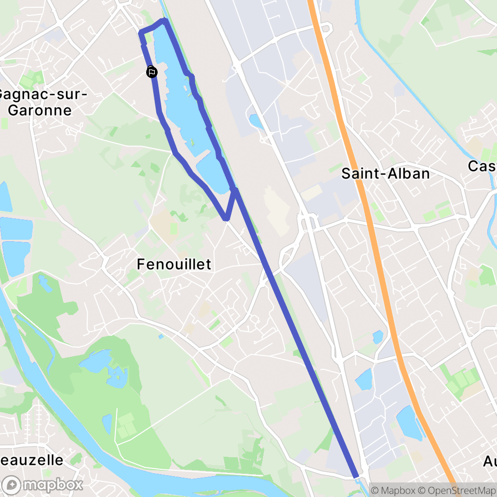 Fenouillet : carte du parcours de randonnée - France