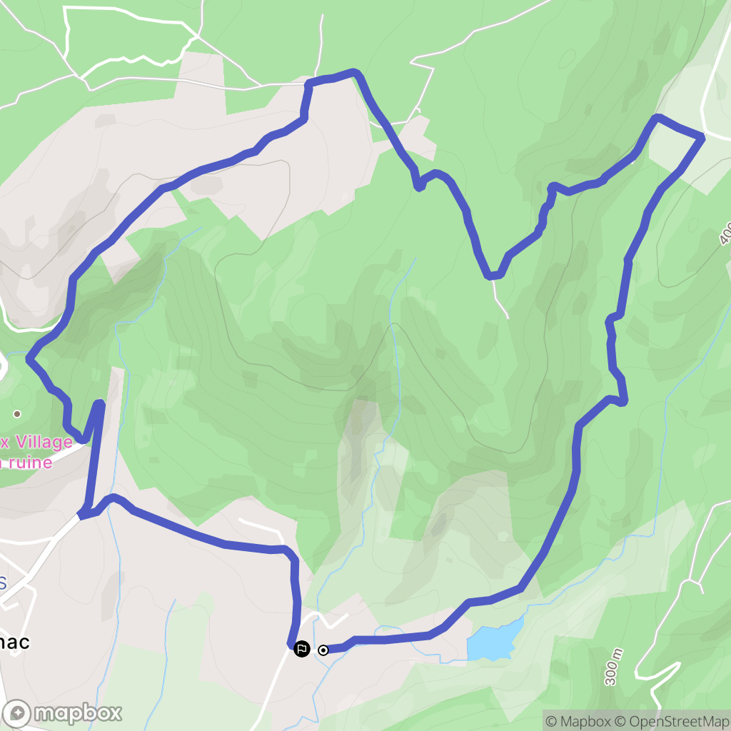 Roynac : carte du parcours de randonnée - France