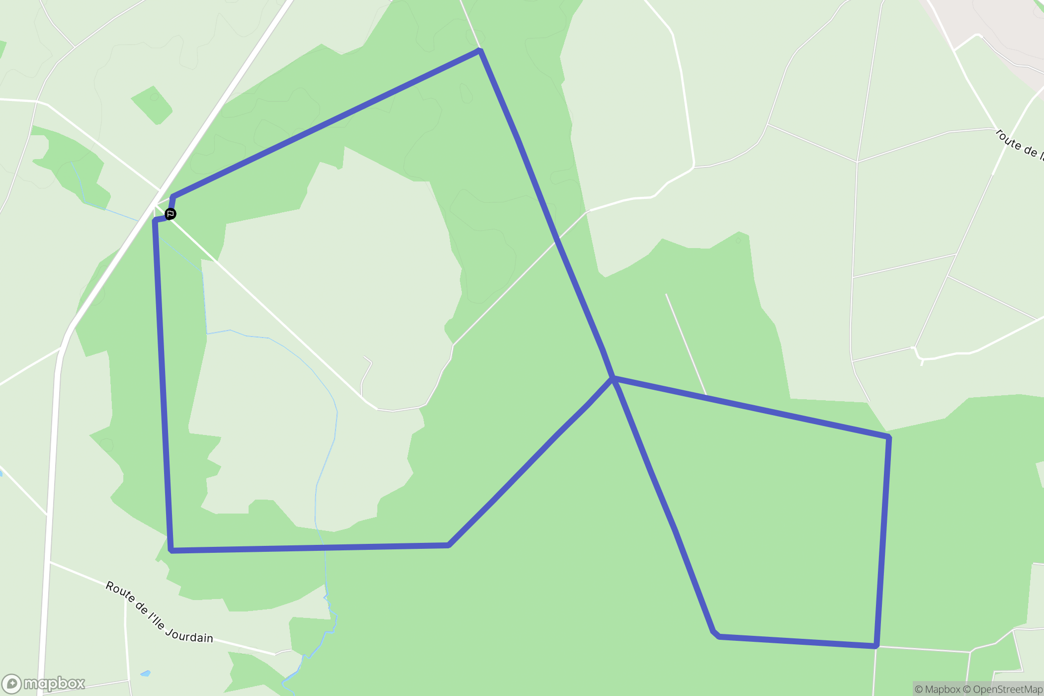Jouarre : carte du parcours de randonnée - France