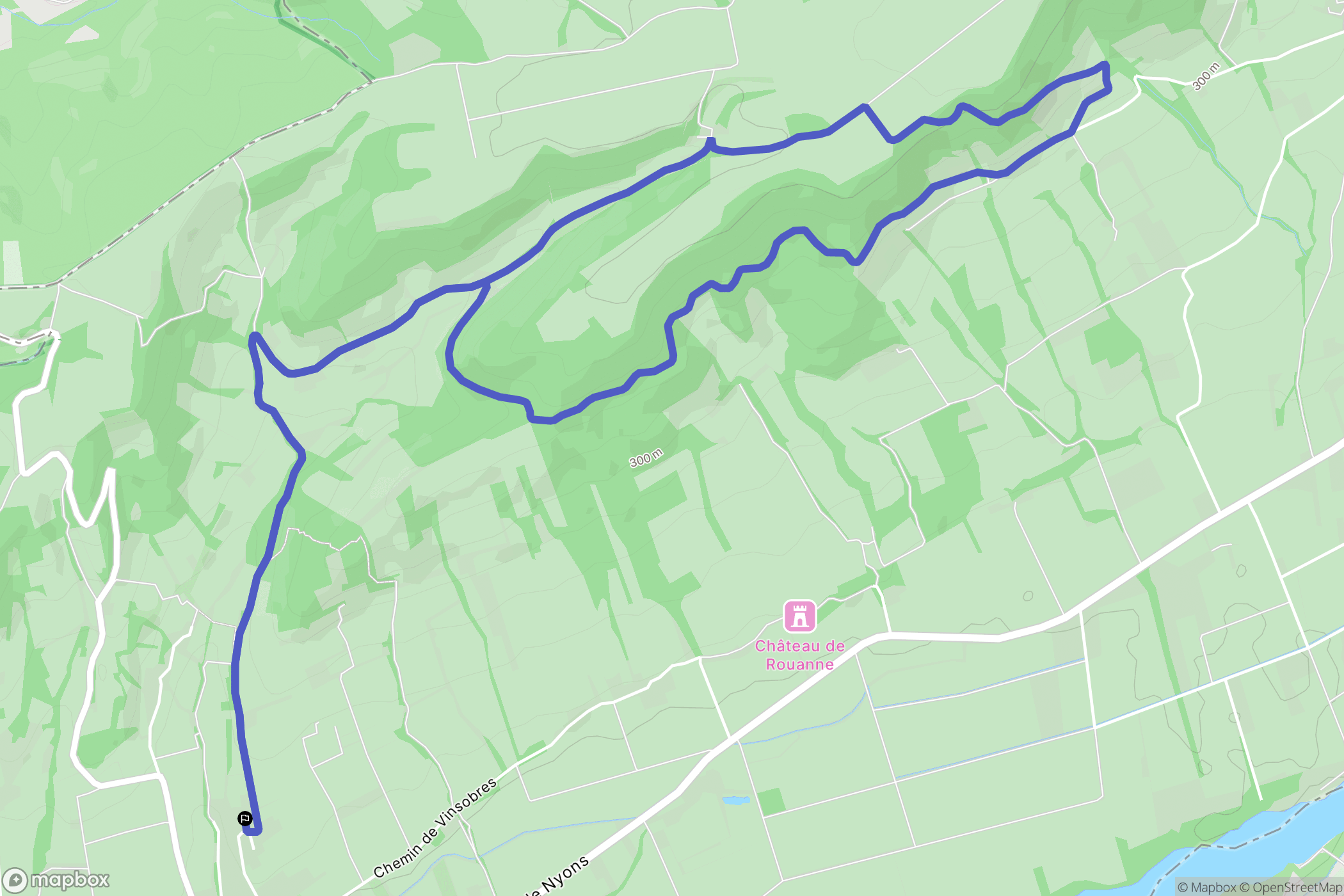 Saint-Maurice-sur-Eygues : carte du parcours de randonnée - France