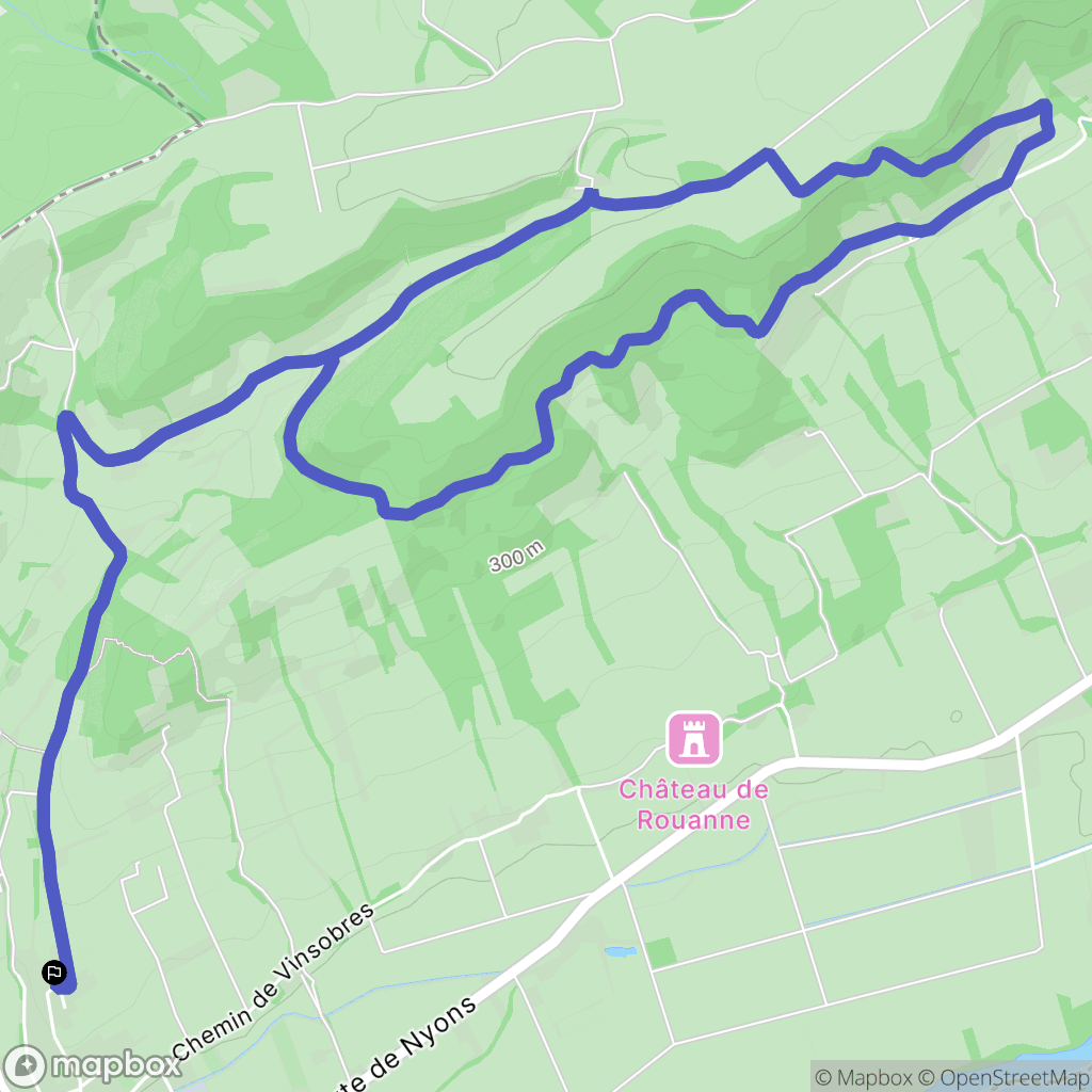Saint-Maurice-sur-Eygues : carte du parcours de randonnée - France