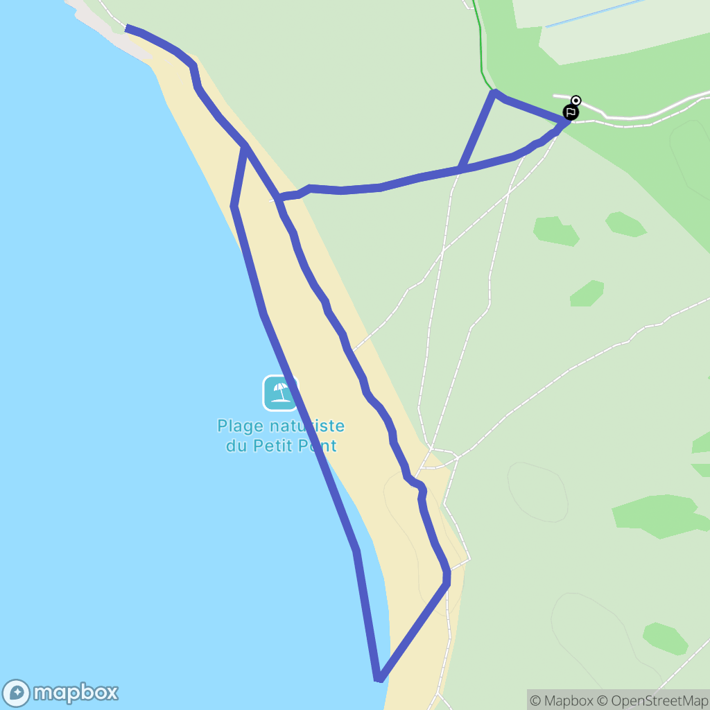 Bretignolles-sur-Mer : carte du parcours de randonnée - France