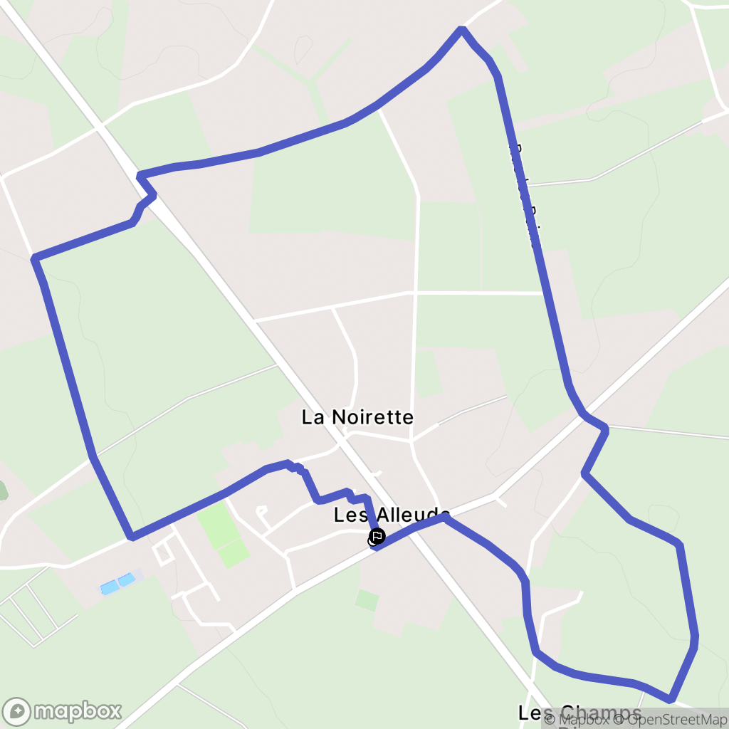 Brissac-Loire-Aubance : carte du parcours de randonnée - France