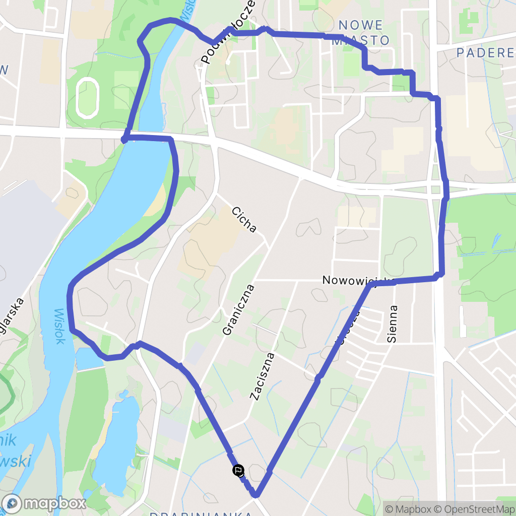 Rzeszów: mapa trasy - Poland