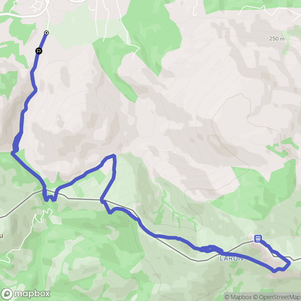 Urrugne : carte du parcours de randonnée - France