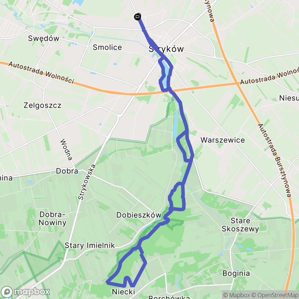 Tymianka: mapa trasy - Poland