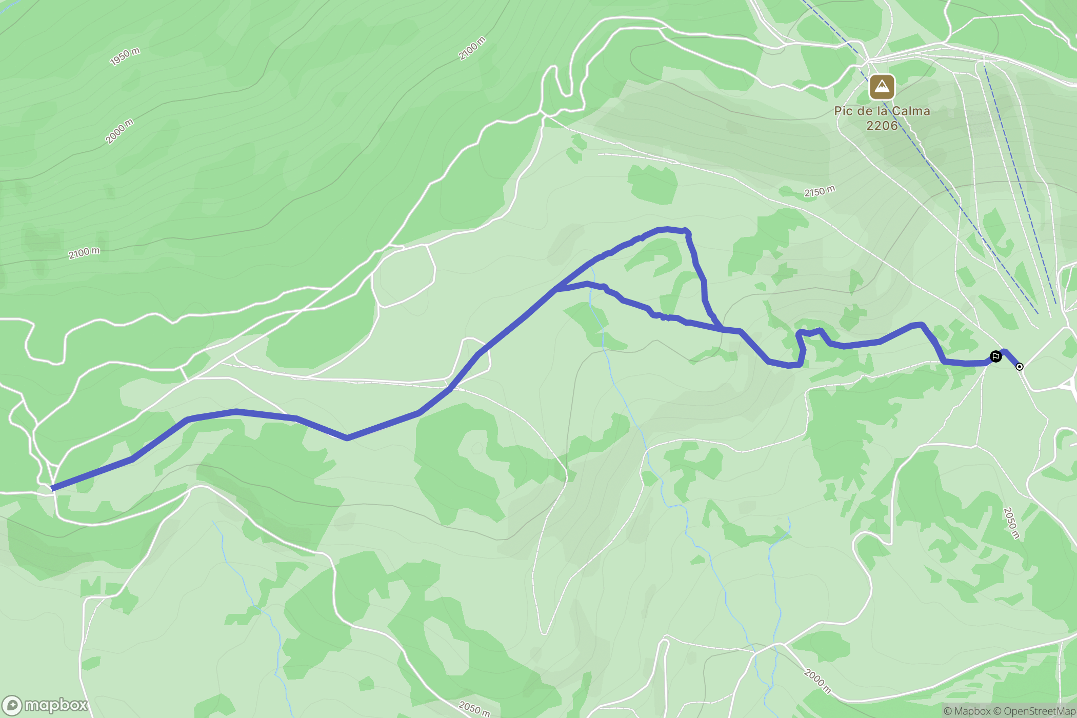 Font-Romeu-Odeillo-Via : carte du parcours de randonnée - France