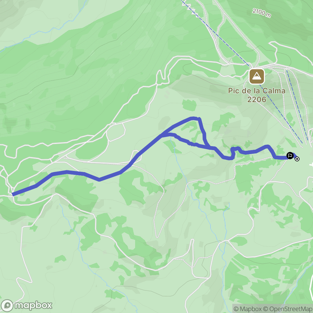 Font-Romeu-Odeillo-Via : carte du parcours de randonnée - France