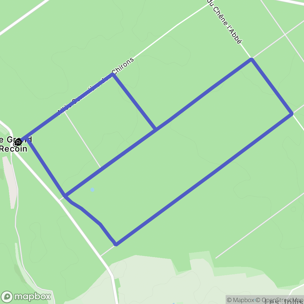 Montamisé : carte du parcours de randonnée - France