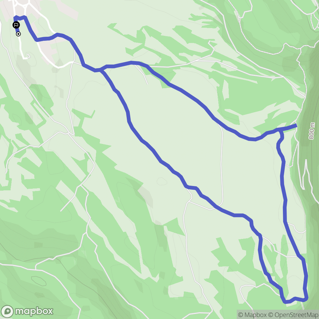 Innimond : carte du parcours de randonnée - France