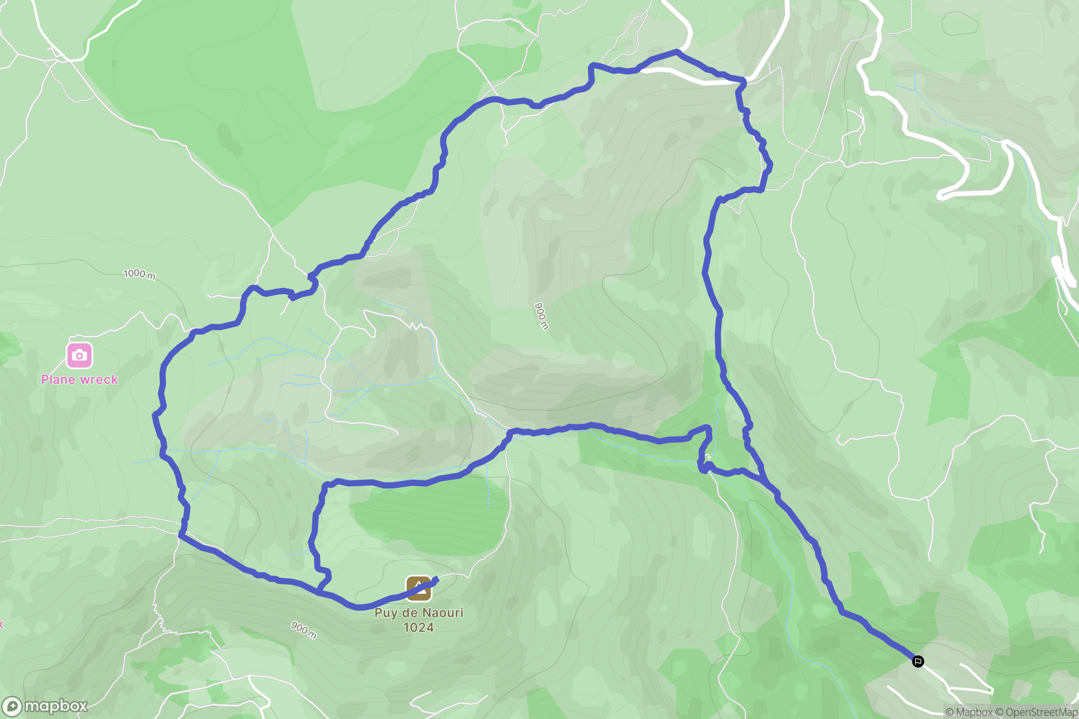 Vence : carte du parcours de randonnée - France