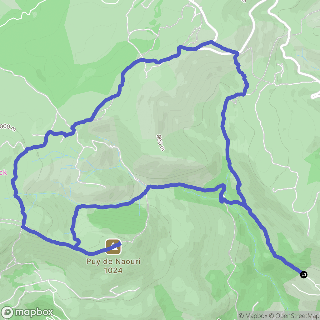 Vence : carte du parcours de randonnée - France