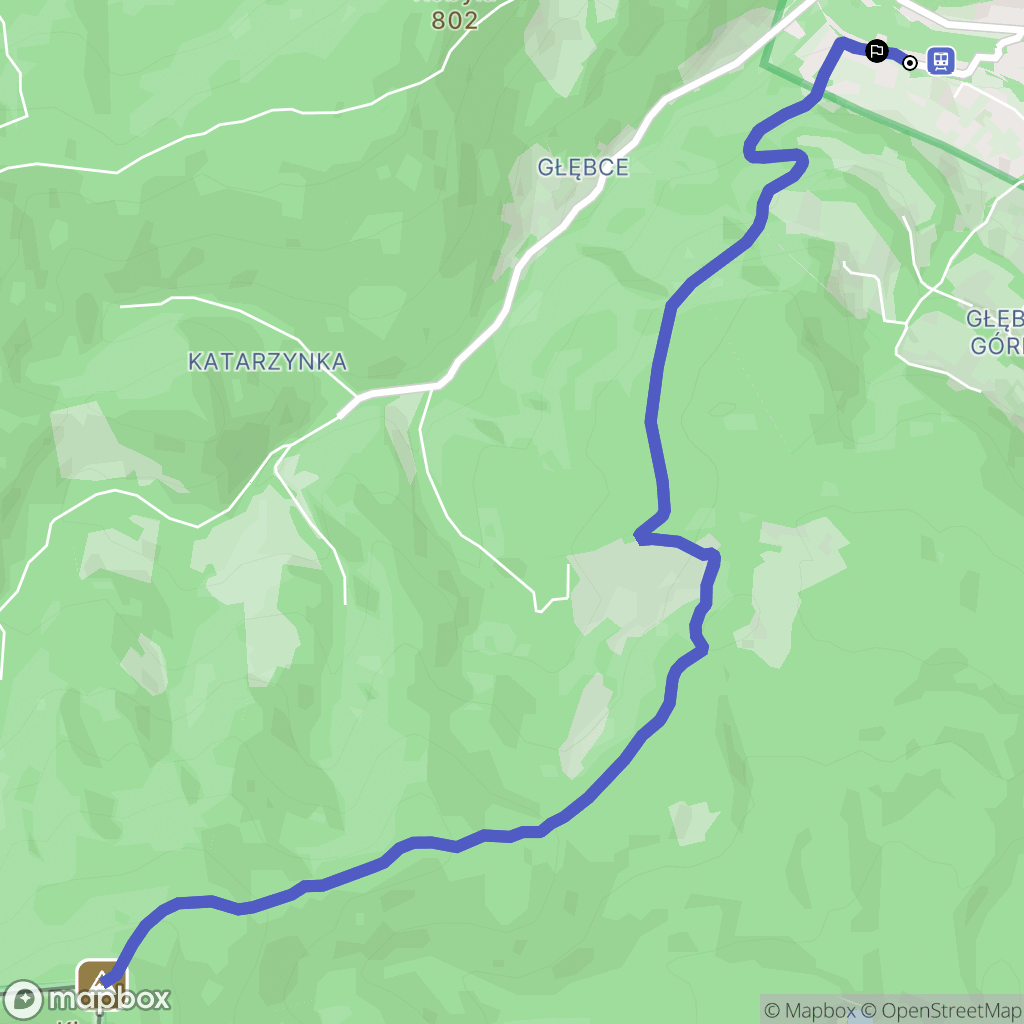 Wisła: mapa trasy - Poland