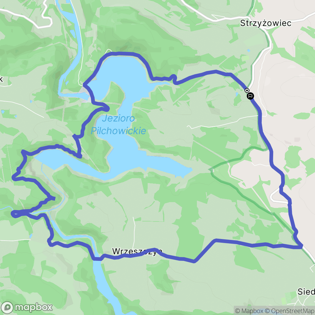 Strzyżowiec: mapa trasy - Poland