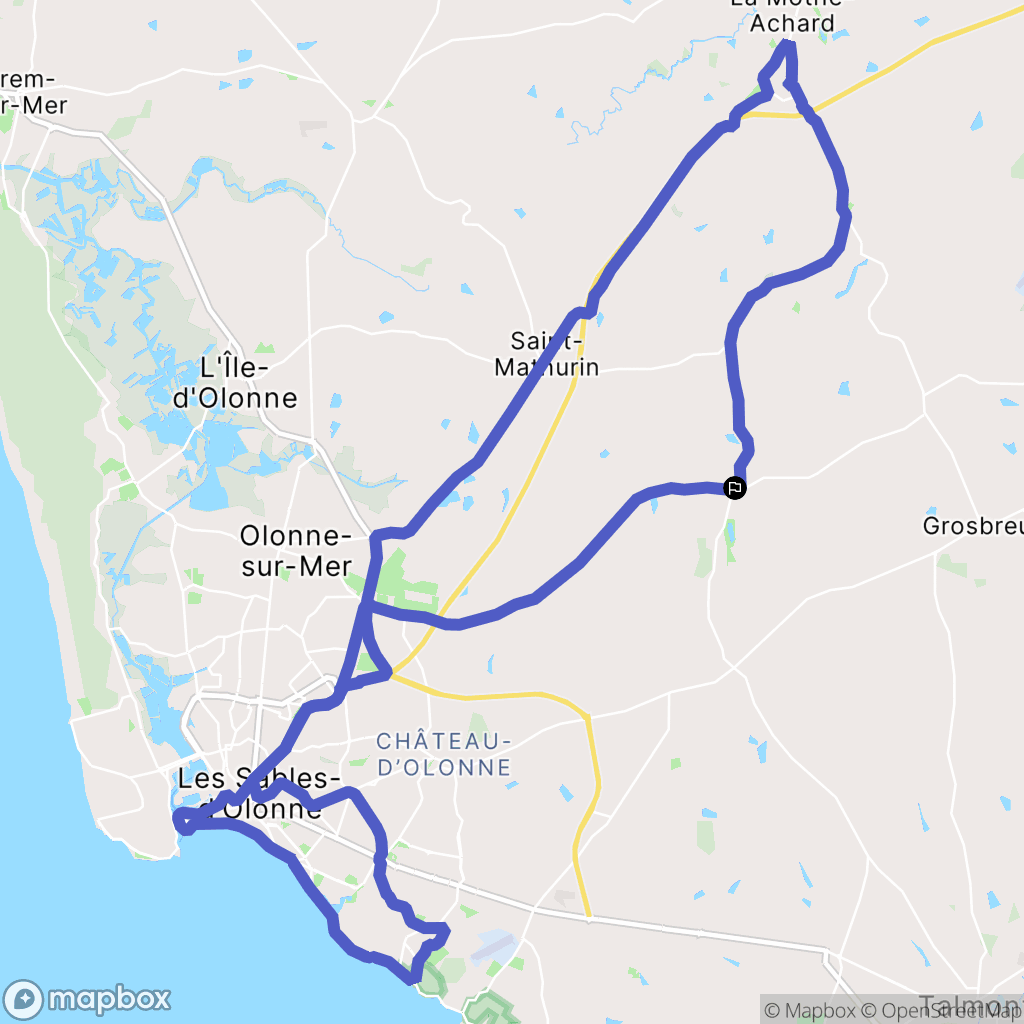 Sainte-Foy : carte du parcours de randonnée - France