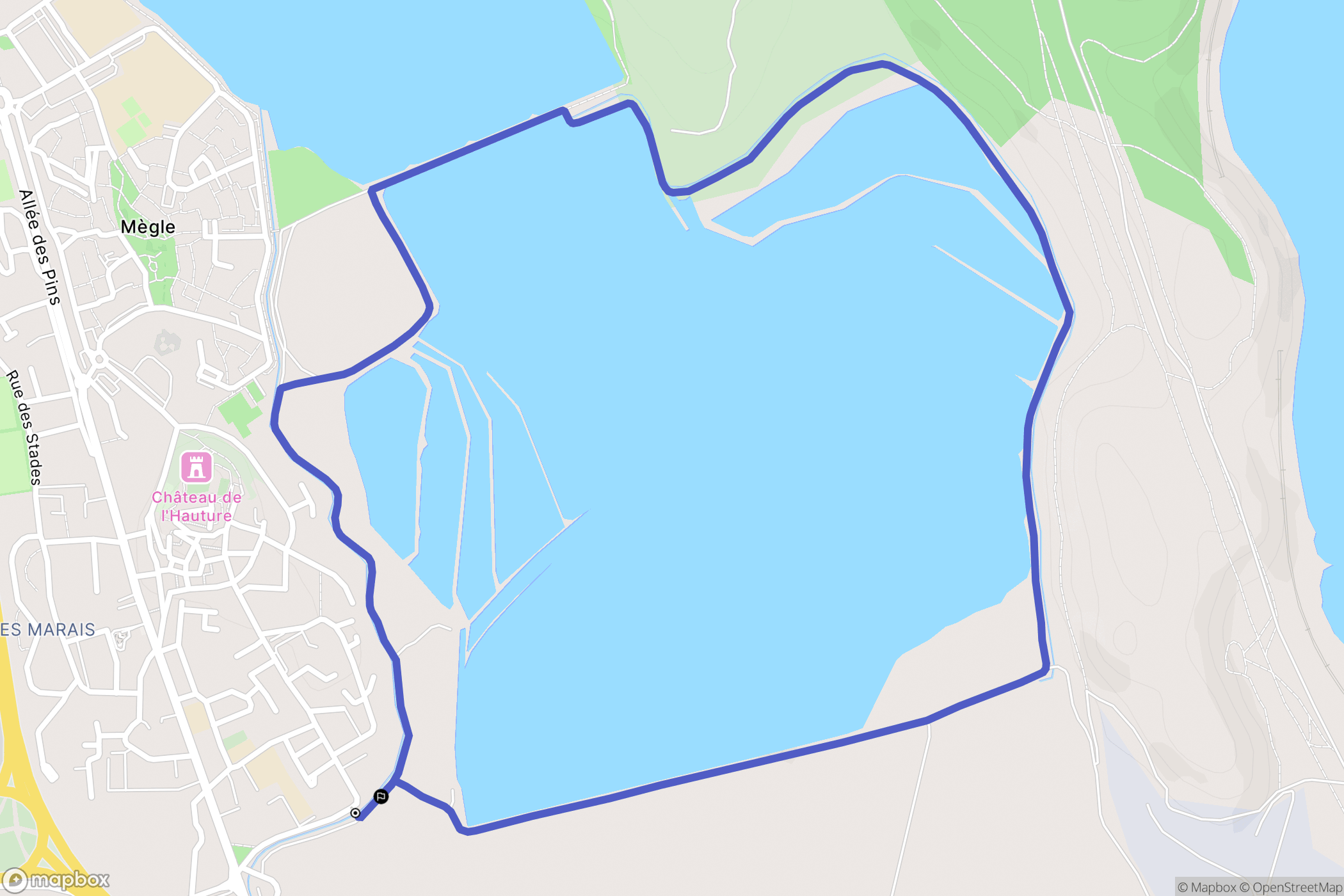 Fos-sur-Mer : carte du parcours de randonnée - France