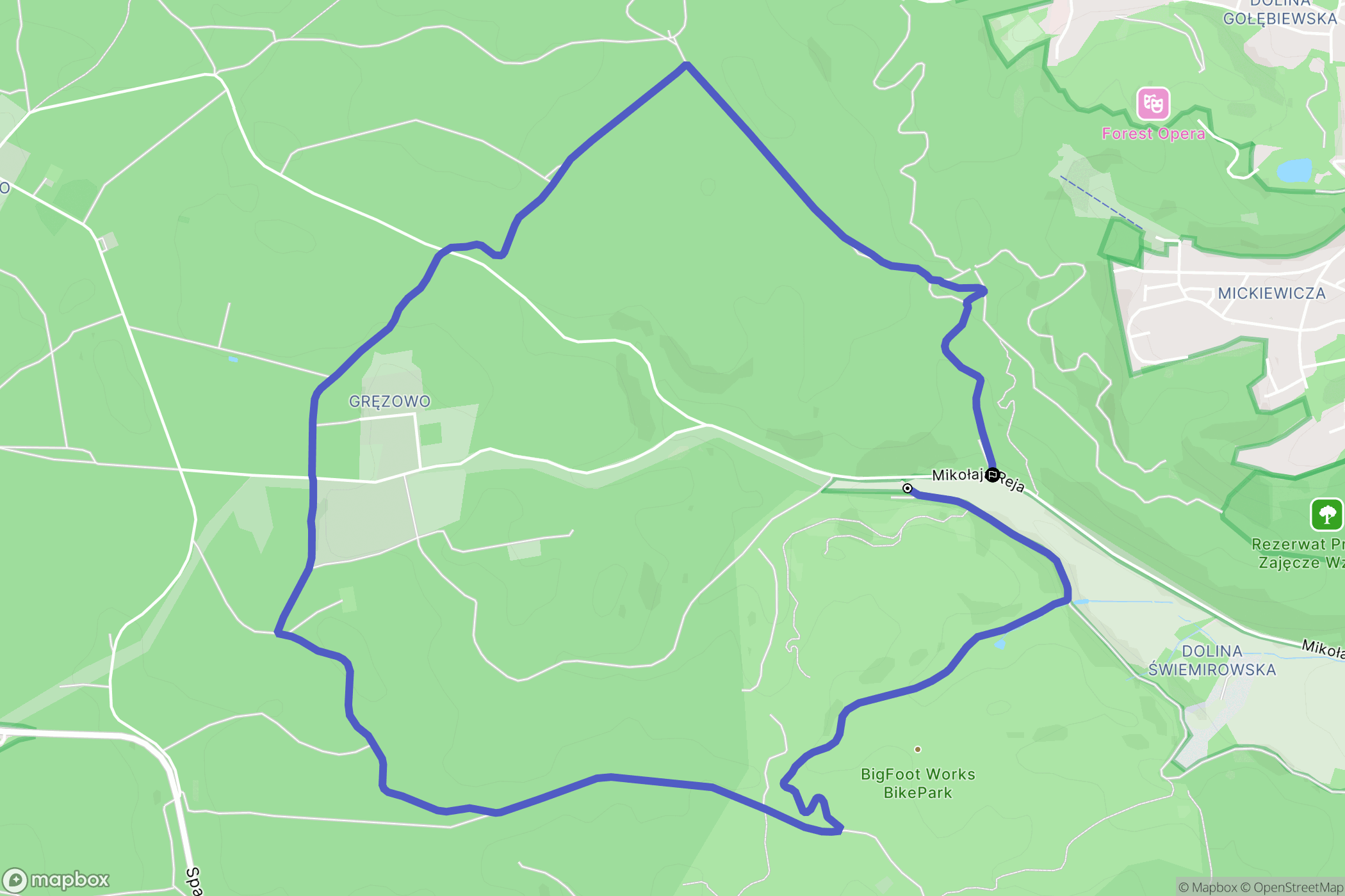 Sopot: mapa trasy - Poland