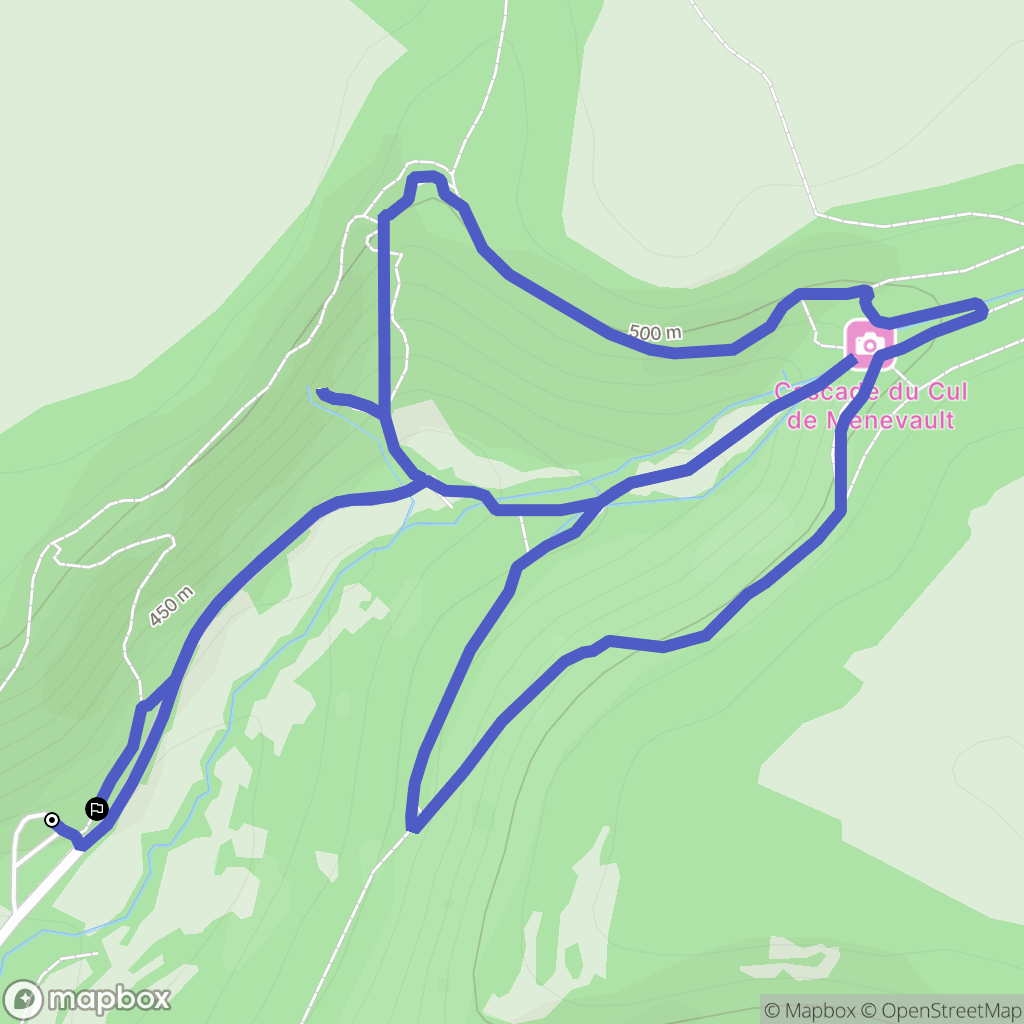 Cormot-Vauchignon : carte du parcours de randonnée - France