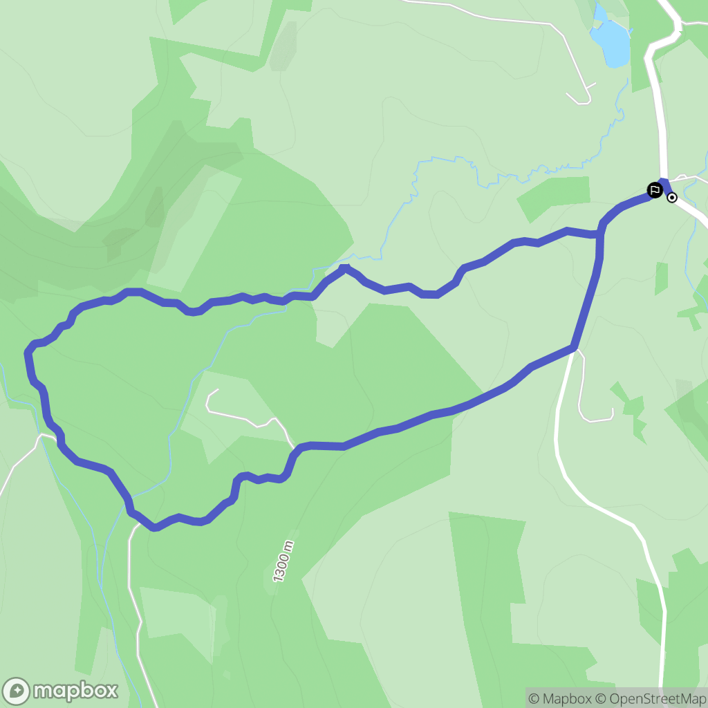 Les Hermaux : carte du parcours de randonnée - France