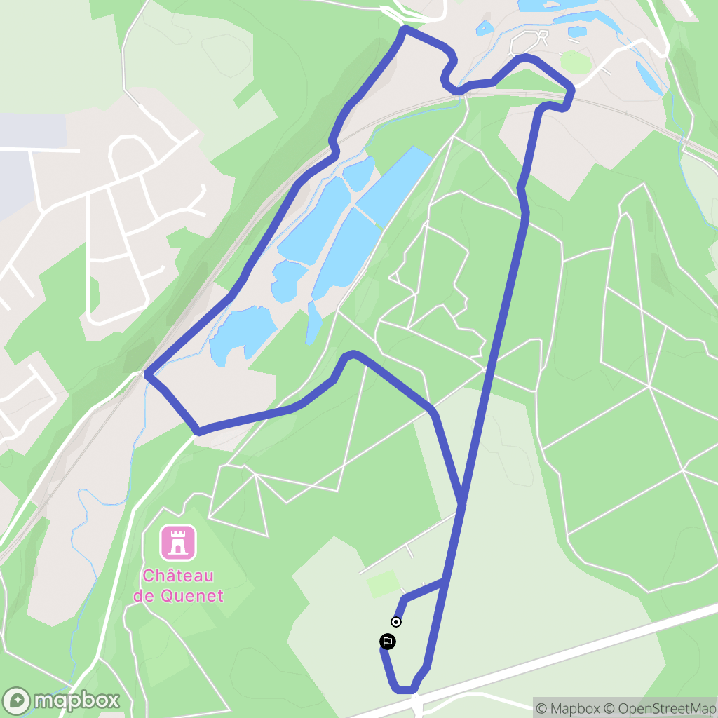 Le Val-Doré : carte du parcours de randonnée - France