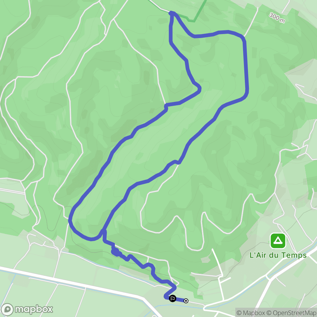 Villelaure : carte du parcours de randonnée - France