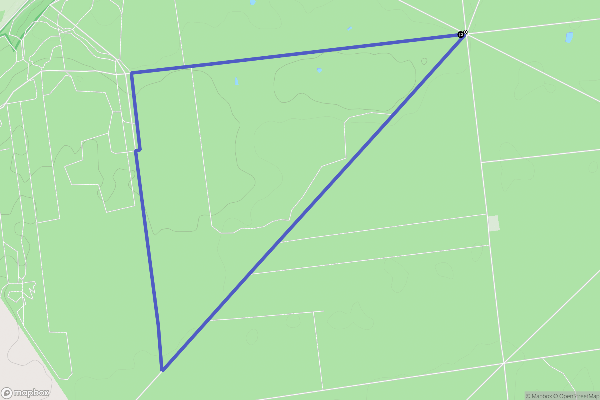 Chailles : carte du parcours de randonnée - France