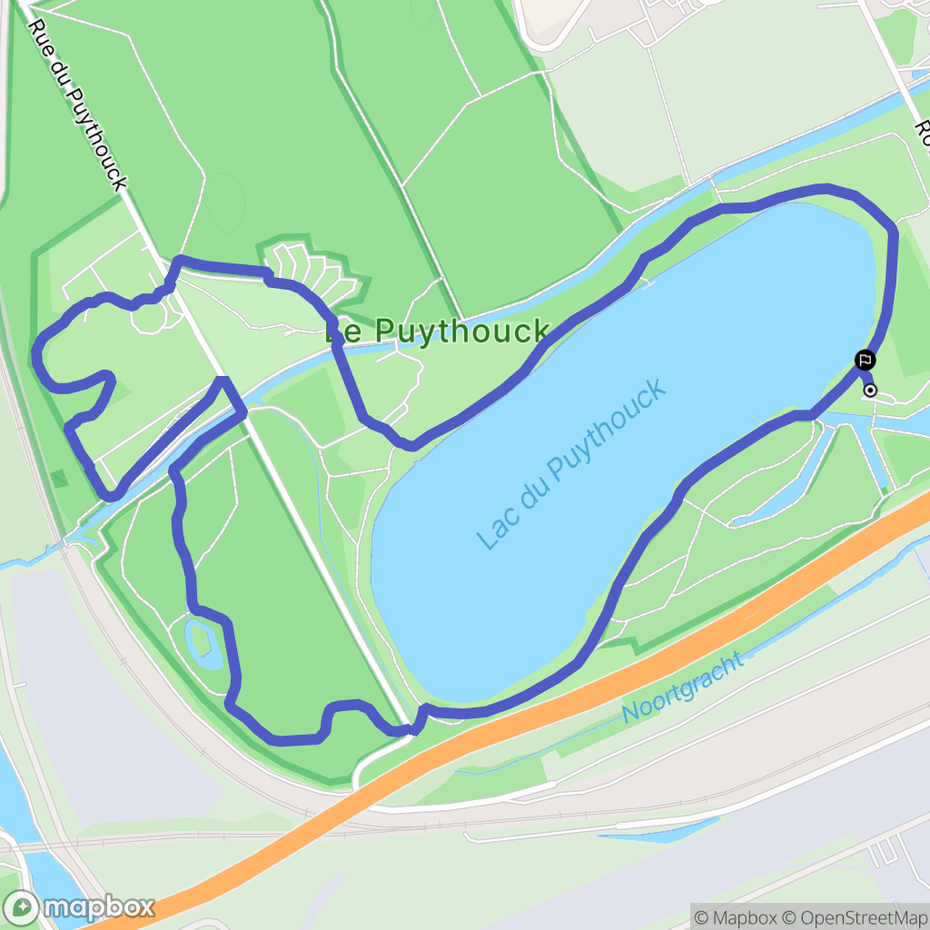 Grande-Synthe : carte du parcours de randonnée - France