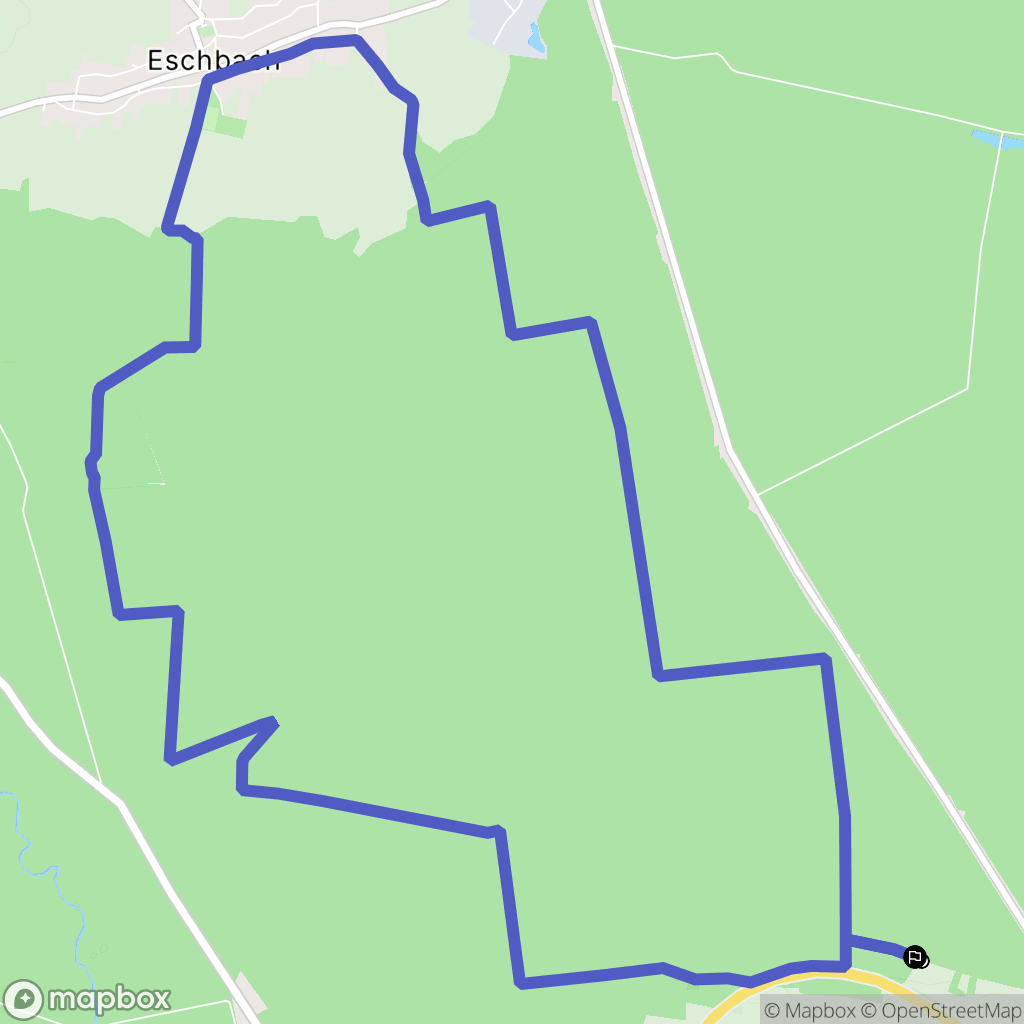 Haguenau : carte du parcours de randonnée - France