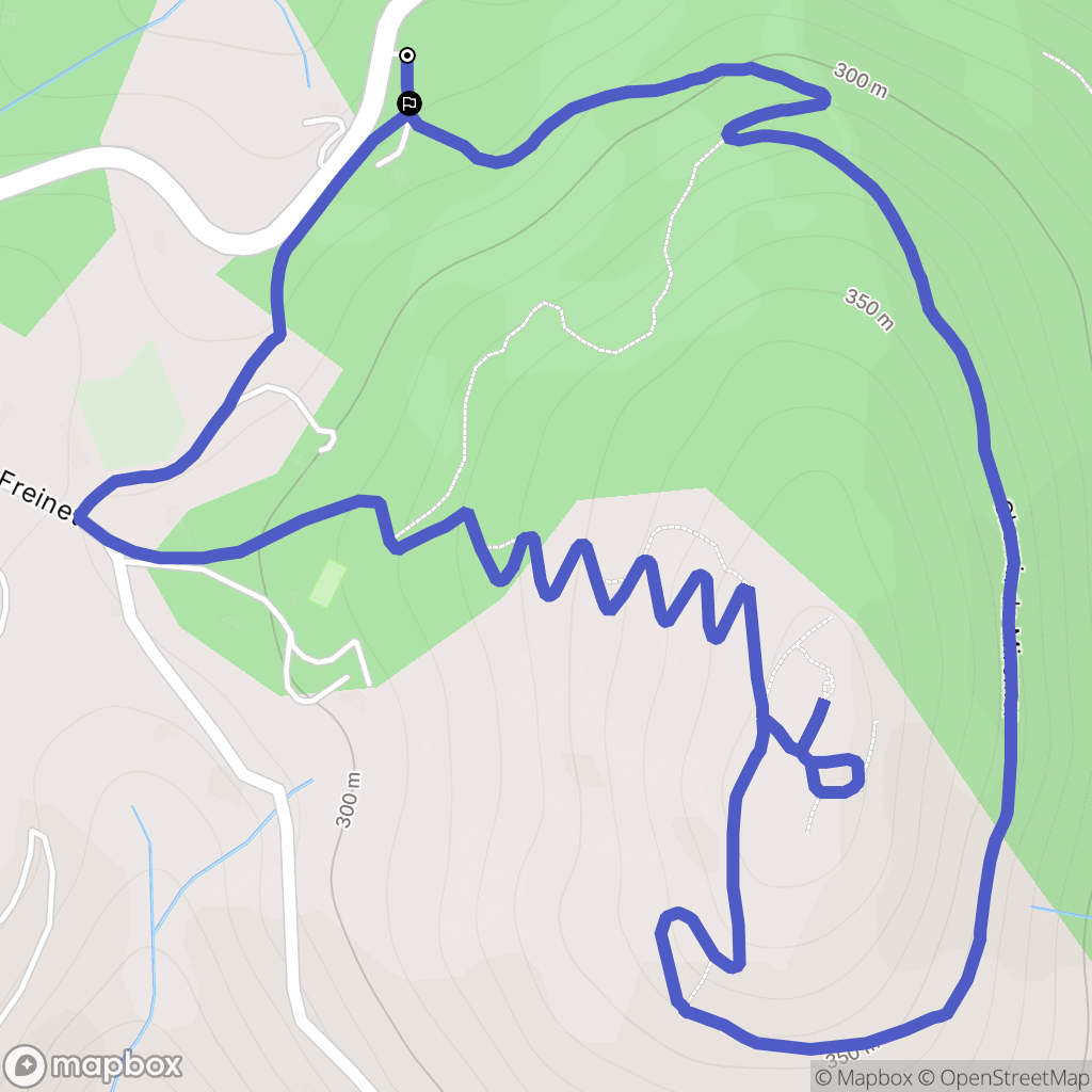 La Garde-Freinet : carte du parcours de randonnée - France
