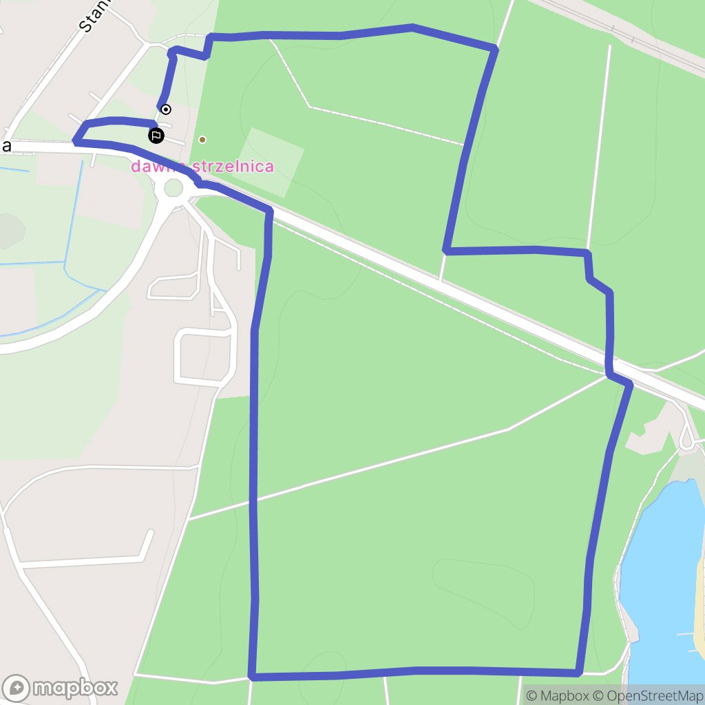 Rzepin: mapa trasy - Poland