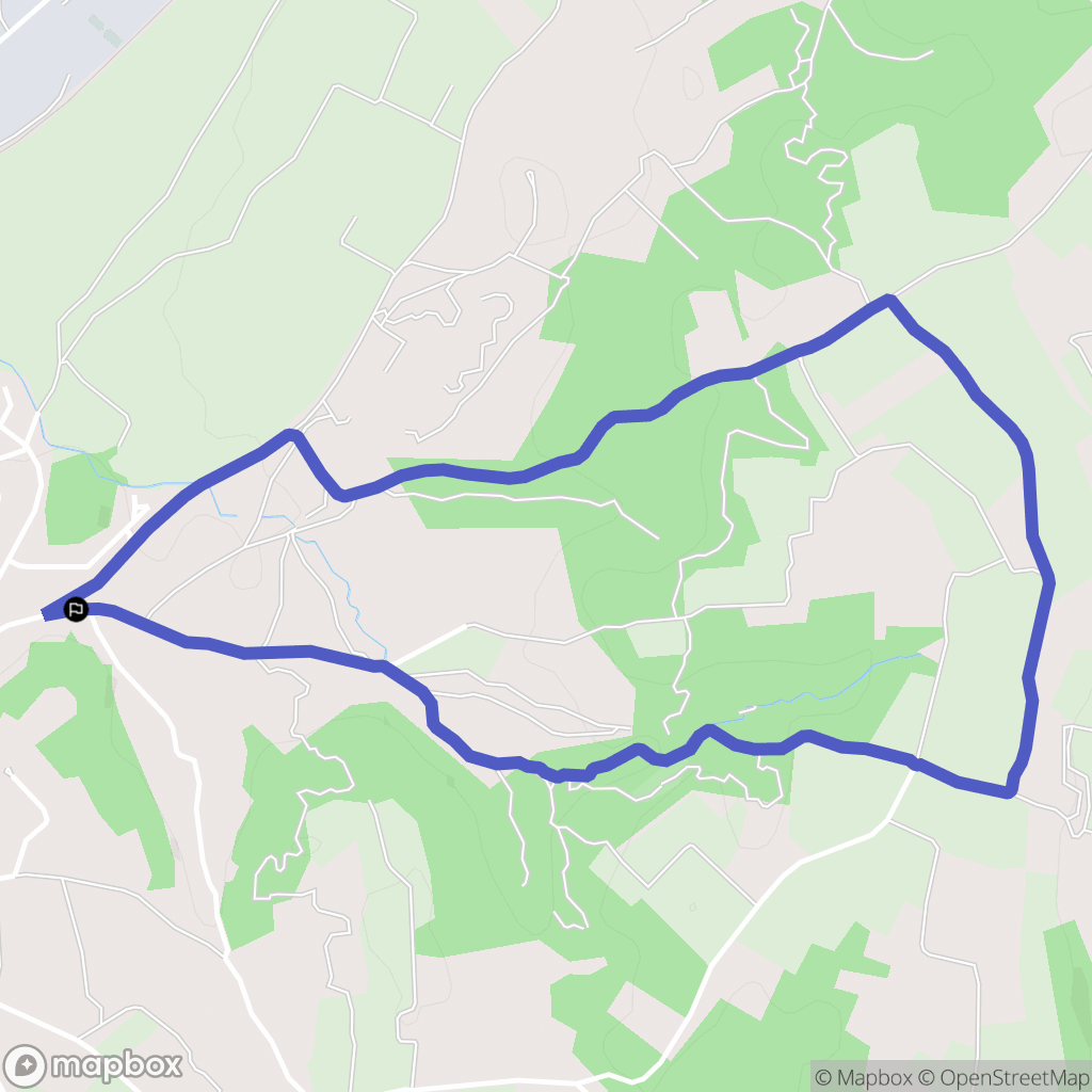Vauvert : carte du parcours de randonnée - France