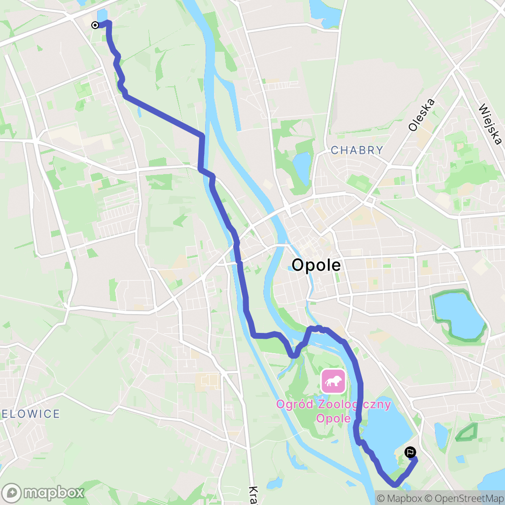 Opole: mapa trasy - Poland