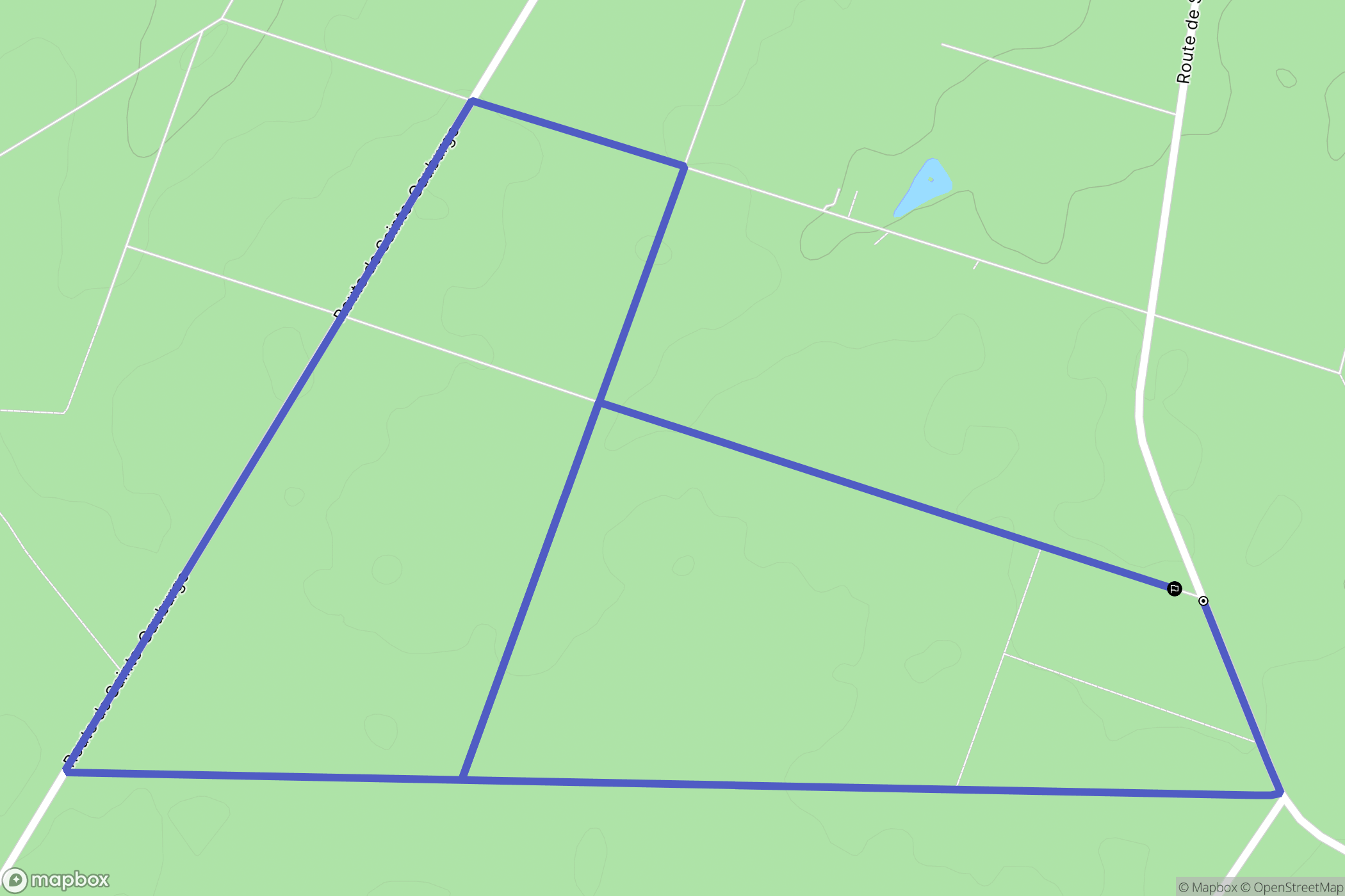 Saint-Evroult-Notre-Dame-du-Bois : carte du parcours de randonnée - France