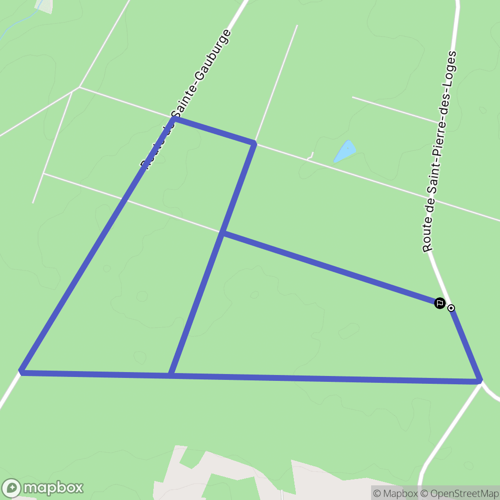 Saint-Evroult-Notre-Dame-du-Bois : carte du parcours de randonnée - France