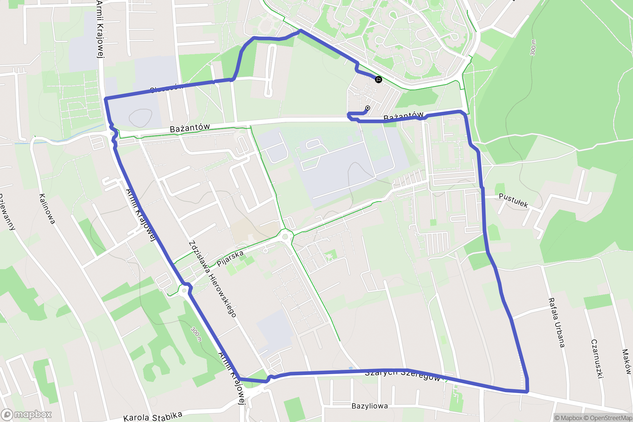 Katowice: mapa trasy - Poland